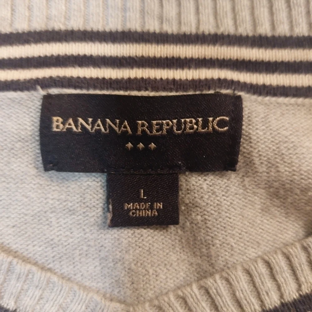 Banana Republic Mens Long Sleeve V-neck Sweater
